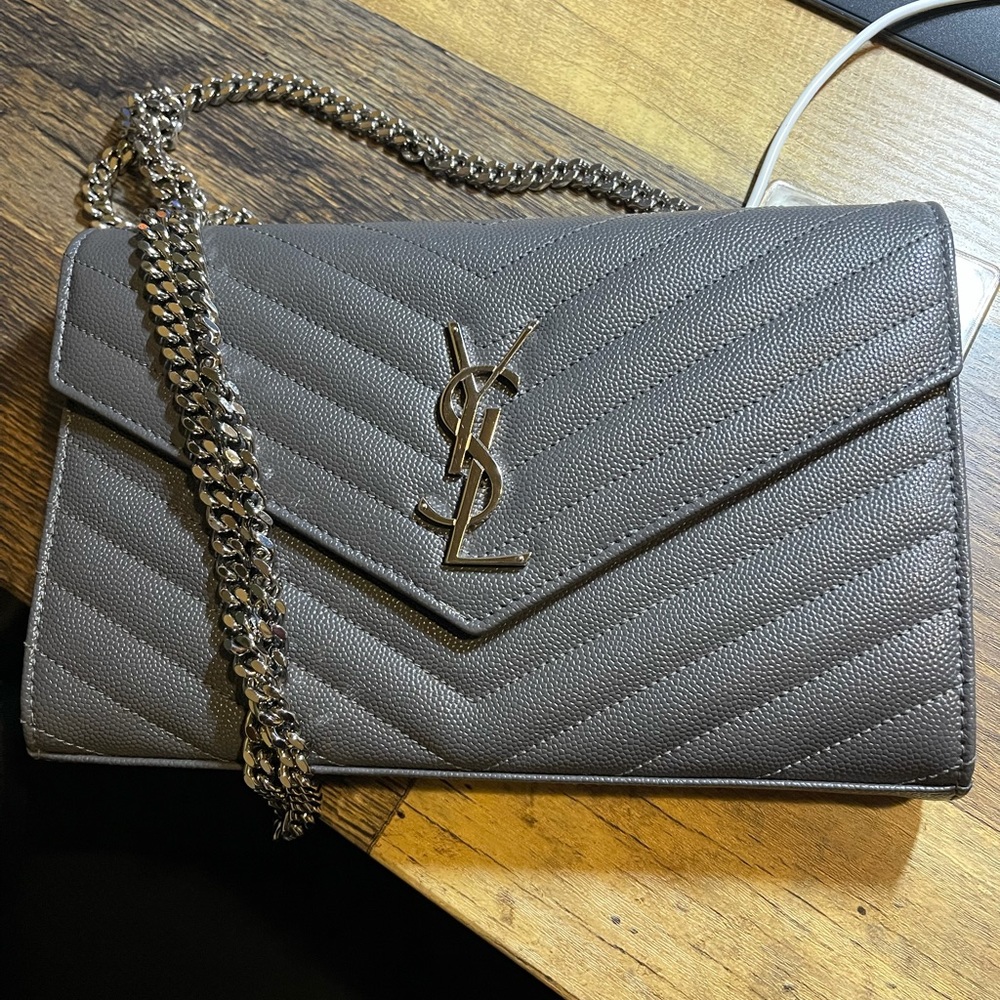 SAINT LAURENT MONOGRAM ENVELOPE WALLET